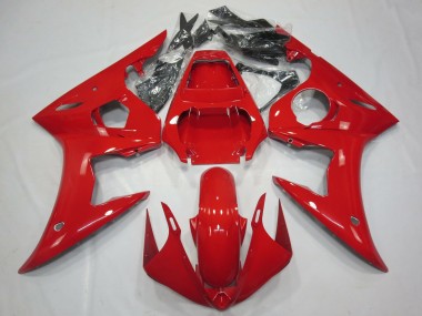 Carénages Moto Yamaha R6 2003-2004 - Rouge Brillant
