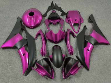 Carénages Moto Yamaha R6 2008-2016 - Rose Noir Mat