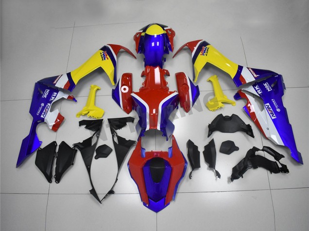 Carénages Moto Honda CBR1000RR 2017-2023 - Blanc Rouge Bleu Jaune