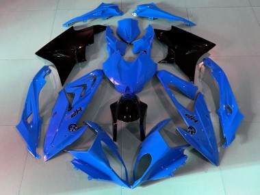 Carénages Moto BMW S1000RR 2009-2014 - Bleu Noir Brillant