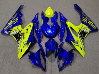 Carénages Moto BMW S1000RR 2009-2014 - Jaune Bleu Requin