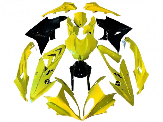Carénages Moto BMW S1000RR 2009-2014 - Jaune Noir Brillant HP
