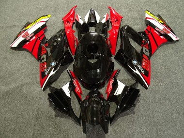 Carénages Moto BMW S1000RR 2015-2016 - Blanc Rouge Jaune Noir Brillant