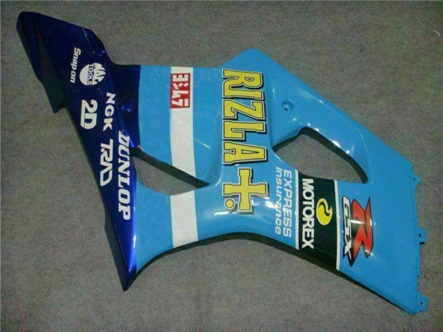 Carénages Moto Suzuki GSXR 1000 2003-2004 - Bleu Blanc Jaune Rizla