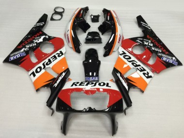Carénage Moto Honda CBR400RR NC23 1987-1989 - Orange Blanc Rouge Noir Brillant Repsol HRC