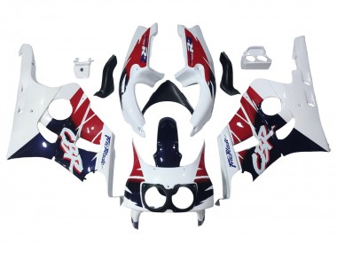 Carénages Moto Honda CBR400RR NC29 1990-1999 - Blanc Rouge Bleu Foncé Fireblade