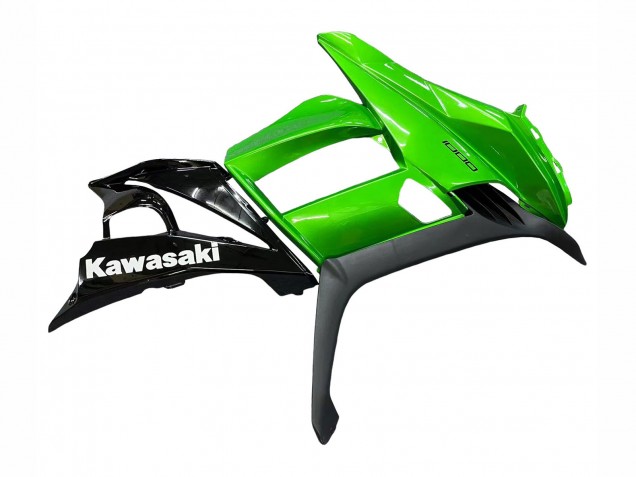 Carénages Moto Kawasaki Z1000SX 2010-2016 - Noir Brillant Noir Mat Vert