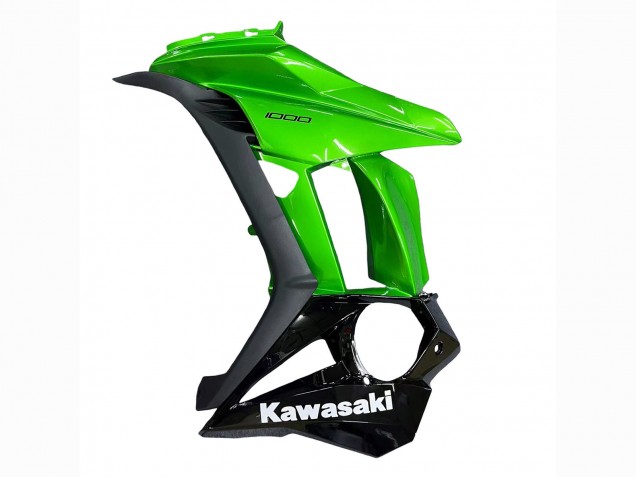 Carénages Moto Kawasaki Z1000SX 2010-2016 - Noir Brillant Noir Mat Vert