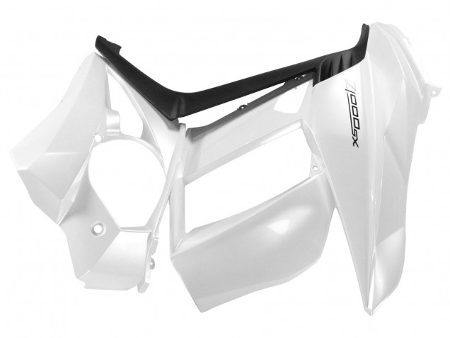 Carénages Moto Kawasaki Z1000SX 2010-2016 - Blanc Perle Noir