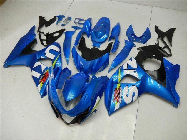 Kits Carénage Moto Suzuki GSXR 1000 2009-2016 - Bleu Vert Blanc