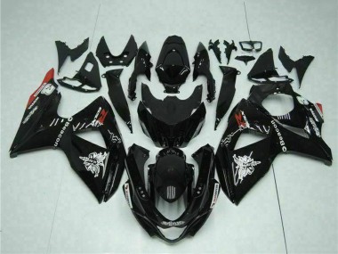 Carénages Moto Suzuki GSXR 1000 2009-2016 - Noir Brillant Rouge Balise Motul