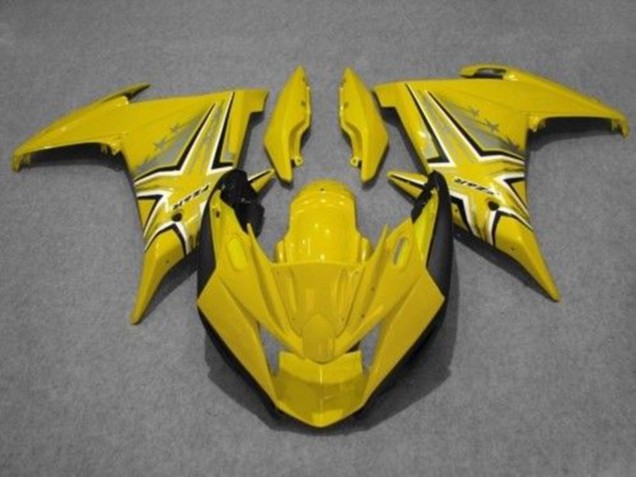 Carénages Moto Yamaha FZ6R 2009-2015 - Jaune Noir