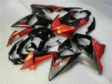 Carénages Moto Suzuki GSXR 1000 2009-2016 - Orange Noir Brillant