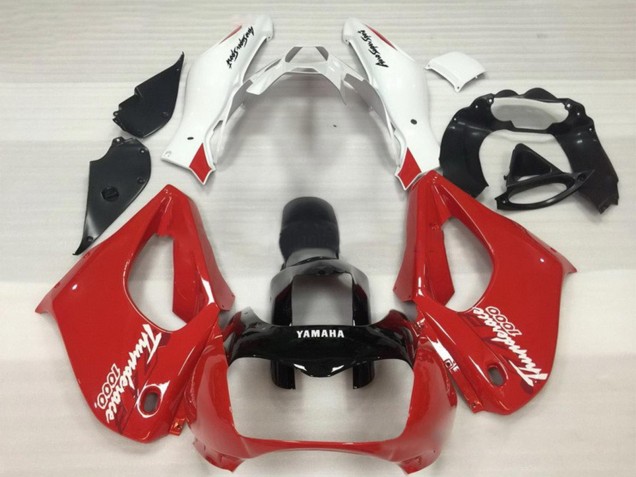 Carénage Moto Yamaha YZF 1000R Thundecourses 1997-2007 - Rouge Noir Blanc Thundecourses