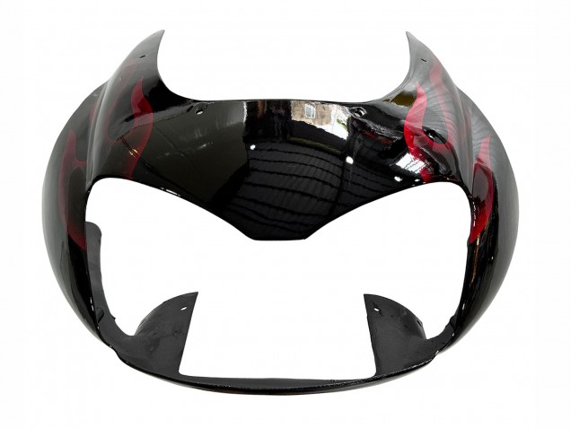 Kits Carénage Moto Yamaha YZF 1000R Thundecourses 1997-2007 - Noir Rouge Flamme