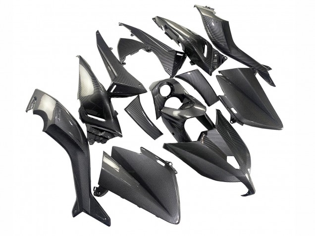Carénages Moto Yamaha TMAX530 2012-2014 - Noir Fibre de Carbone