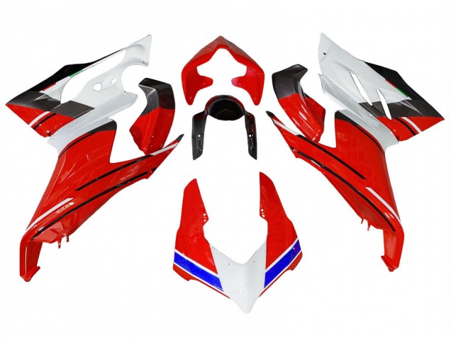 Carénages Moto Ducati Panigale V2 2020-2024 - Blanc Rouge Bleu Noir Brillant