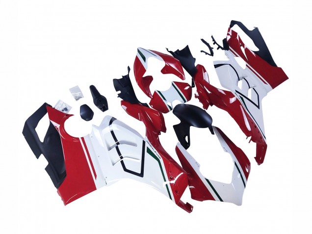 Carénages Moto Ducati Panigale V4 V4S 2020-2021 - Blanc Rouge Vert Noir Mat