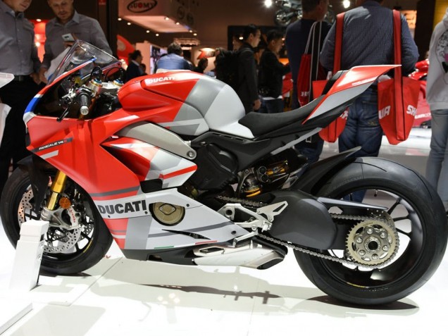 Carénages Moto Ducati Panigale V4 V4S 2018-2019 - Blanc Argent Rouge Noir Brillant