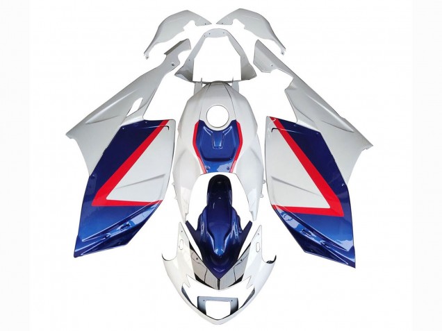 Carénages Moto BMW K1200S 2005-2010 - Blanc Rouge Bleu
