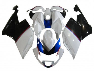 Carénages Moto BMW K1200S 2005-2010 - Blanc Bleu Noir Brillant