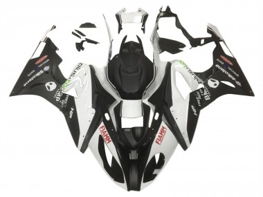 Carénages Moto BMW S1000RR 2015-2016 - Blanc Noir Mat HP Fiamm