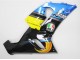 Carénages Moto Kawasaki ZX6R 2005-2006 - Bleu Jaune Noir Requin
