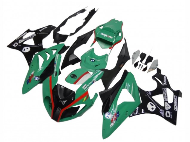 Carénages Moto BMW S1000RR 2009-2014 - Vert Rouge Noir