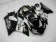 Carénages Moto Kawasaki ZX6R 2005-2006 - Noir Brillant Blanc West