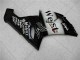 Carénages Moto Kawasaki ZX6R 2005-2006 - Noir Brillant Blanc West