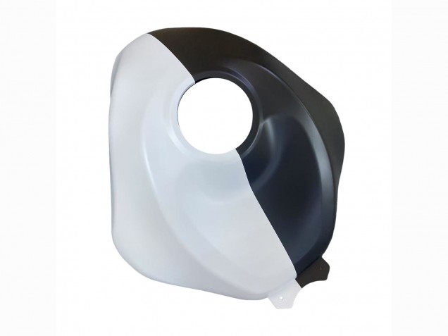 Carénages Moto Kawasaki ZX6R 2023-2025 - Noir Blanc Flower