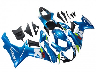 Carénages Moto Suzuki GSXR 600 / GSXR 750 2011-2024 - Bleu Clair Vert Blanc Rouge