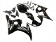 Carénages Moto Yamaha YZF R6S 2006-2009 - Noir Brillant Blanc Décalque