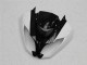 Carénages Moto Kawasaki ZX6R 2009-2012 - Noir Brillant Blanc