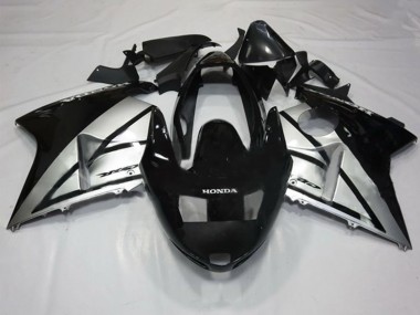 Carénages Moto Honda CBR1100XX Blackbird 1996-2007 - Argent Noir Brillant