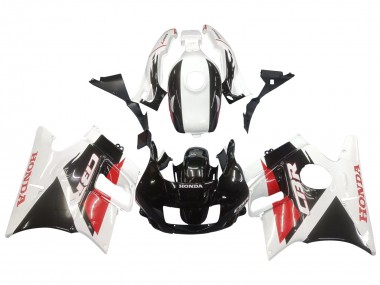 Carénages Moto Honda CBR600 F2 1991-1994 - Blanc Rouge Noir Brillant