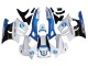 Carénages Moto Honda CBR600 F3 1997-1998 - Blanc Bleu Noir Brillant
