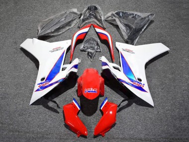 Carénage Moto Honda CBR600F 2011-2013 - Blanc Rouge Bleu HRC