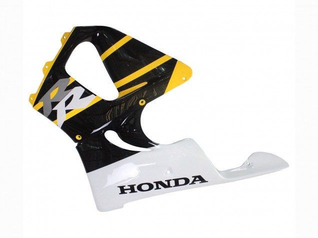 Carénages Moto Honda CBR900RR 919 1998-1999 - Blanc Jaune Noir Brillant