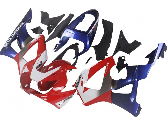 Carénages Moto Honda CBR900RR 929 2000-2001 - Argent Rouge Bleu