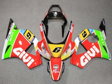 Carénages Moto Honda CBR900RR 954 2002-2003 - Blanc Rouge Jaune Bleu Vert Noir Elf Givi 6