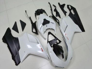 Carénages Moto Ducati 848 2007-2014 - Blanc Noir Mat