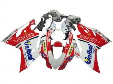 Carénages Moto Ducati Panigale 899/1199 2011-2014 - Blanc Rouge Bleu Valsir Fiamm