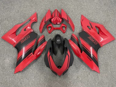 Carénages Moto Ducati 999 2003-2004 - Rouge Noir Brillant Corse