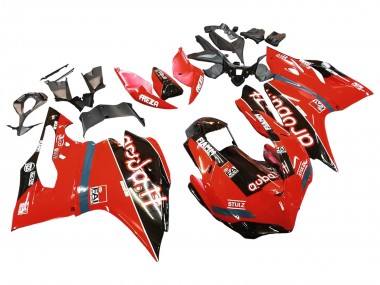 Carénages Moto Ducati 959/1299 2015-2020 - Rouge Noir Brillant Fiamm