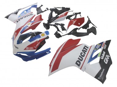 Carénages Moto Ducati 1299 2015-2020 - Blanc Rouge Bleu Noir Mat Unibat Flex-Box