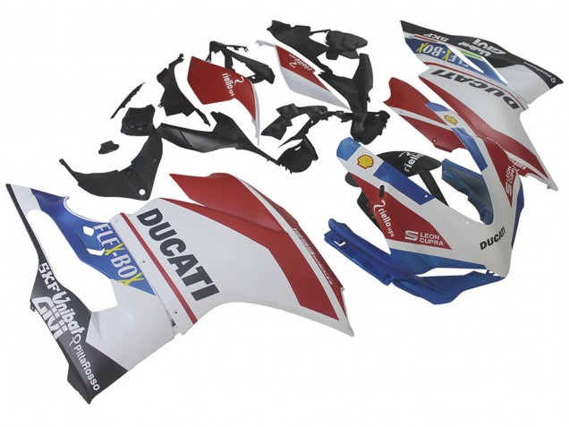 Carénages Moto Ducati 1299 2015-2020 - Blanc Rouge Bleu Noir Mat Unibat Flex-Box