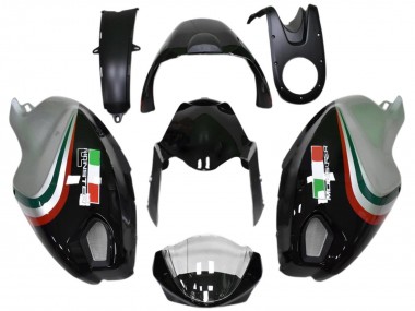 Carénages Moto Ducati Monster 696 796 1100 1100S 2008-2012 - Noir Brillant Argent Rouge Vert