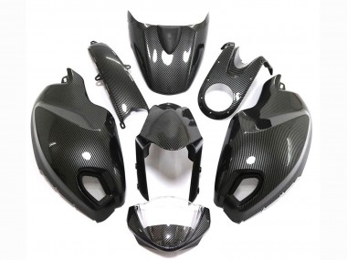 Carénages Moto Ducati Monster 696 796 1100 1100S 2008-2012 - Noir Fibre de Carbone Style