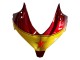 Carénages Moto Honda CBR500R 2013-2015 - Rouge Bleu Jaune Étoile